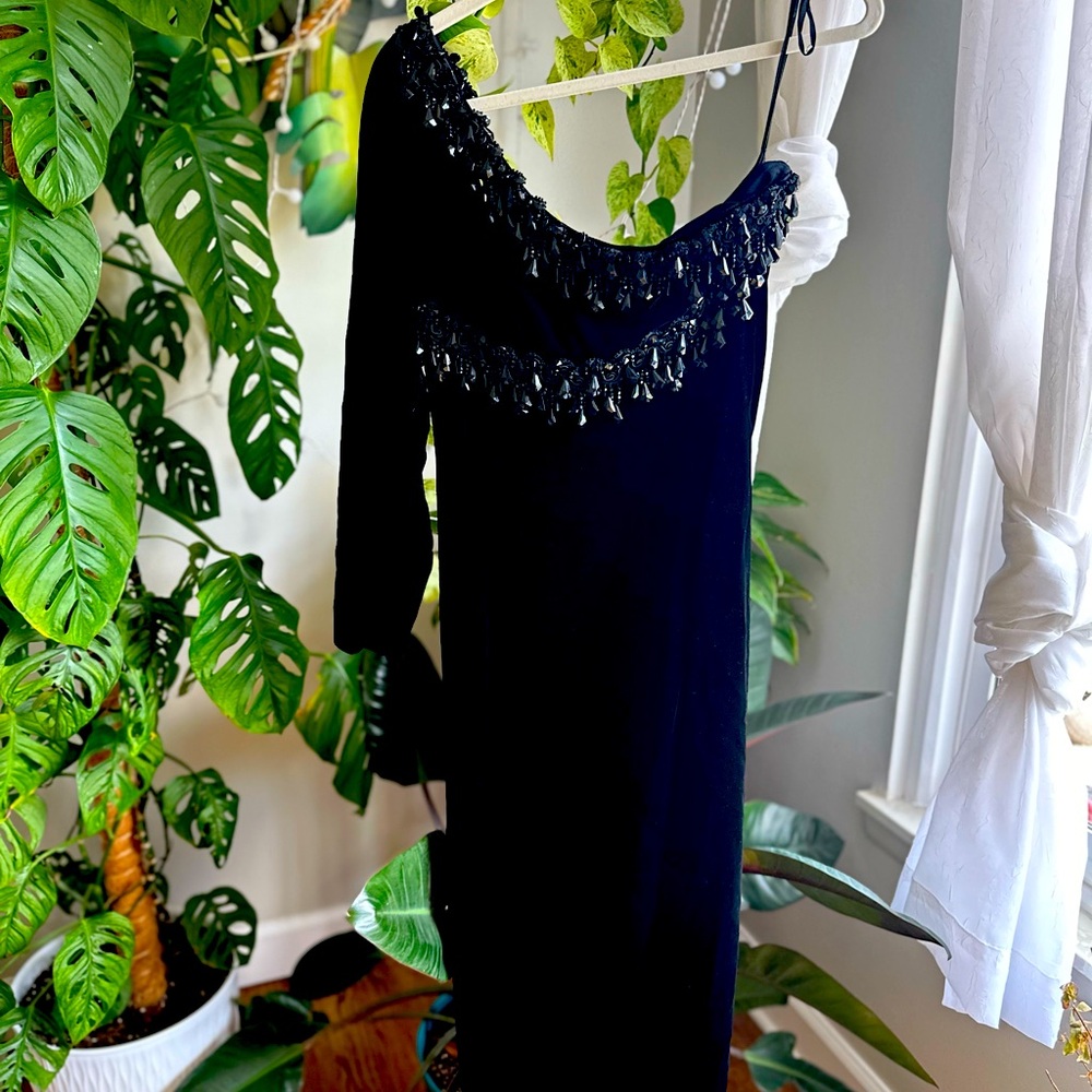 Mr. Blackwell Custom Black Tie Dress